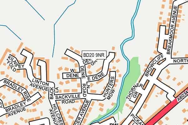 BD20 9NR map - OS OpenMap – Local (Ordnance Survey)