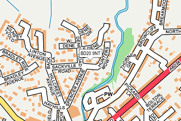 BD20 9NT map - OS OpenMap – Local (Ordnance Survey)