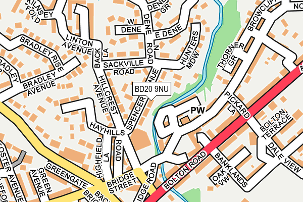 BD20 9NU map - OS OpenMap – Local (Ordnance Survey)