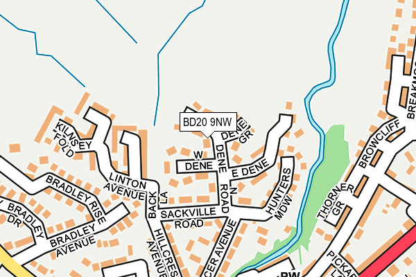 BD20 9NW map - OS OpenMap – Local (Ordnance Survey)