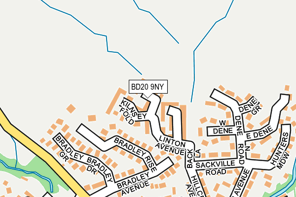 BD20 9NY map - OS OpenMap – Local (Ordnance Survey)