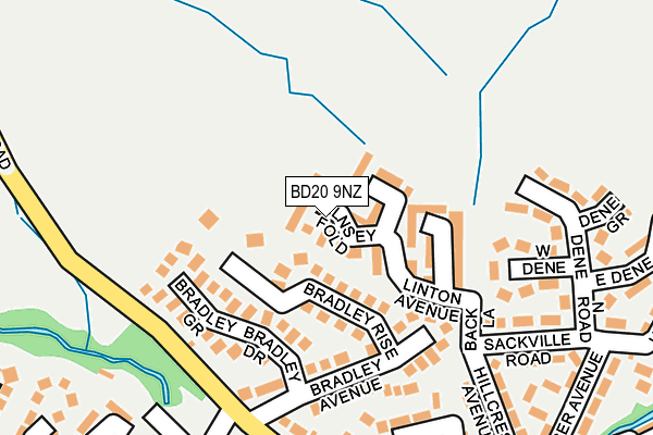 BD20 9NZ map - OS OpenMap – Local (Ordnance Survey)