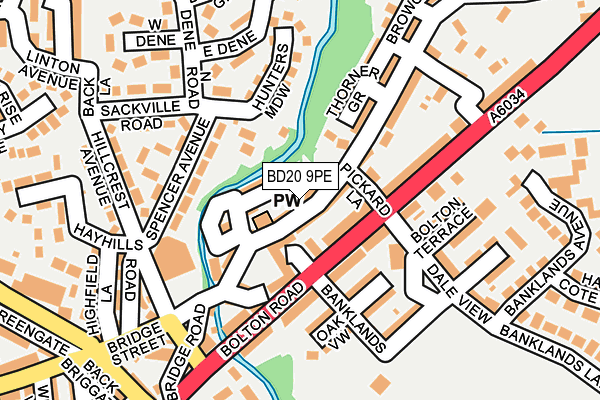 BD20 9PE map - OS OpenMap – Local (Ordnance Survey)