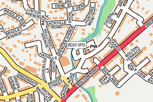 BD20 9PG map - OS OpenMap – Local (Ordnance Survey)