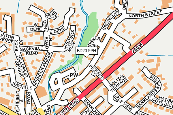 BD20 9PH map - OS OpenMap – Local (Ordnance Survey)
