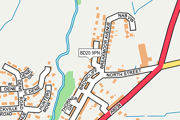 BD20 9PN map - OS OpenMap – Local (Ordnance Survey)