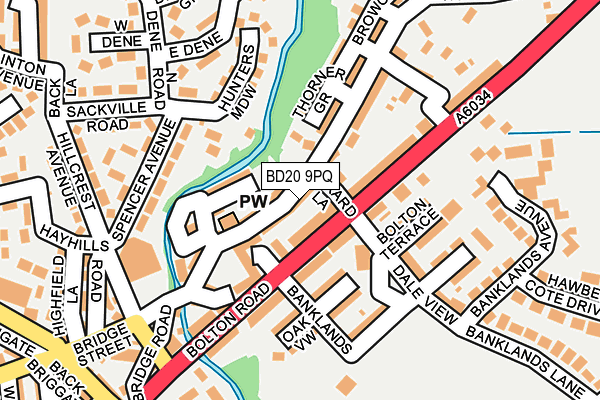 BD20 9PQ map - OS OpenMap – Local (Ordnance Survey)