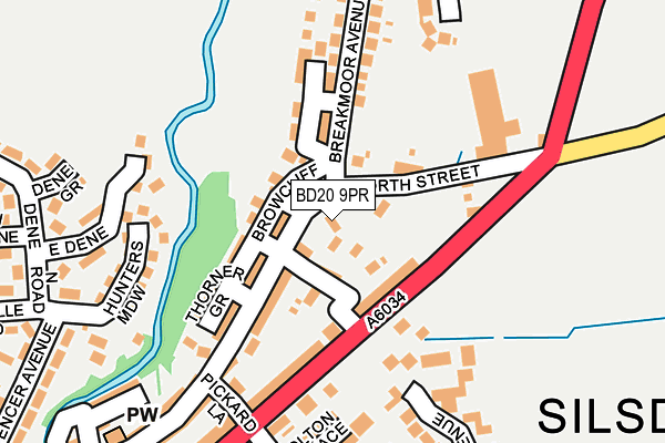 BD20 9PR map - OS OpenMap – Local (Ordnance Survey)