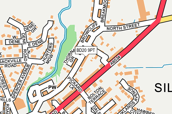 BD20 9PT map - OS OpenMap – Local (Ordnance Survey)