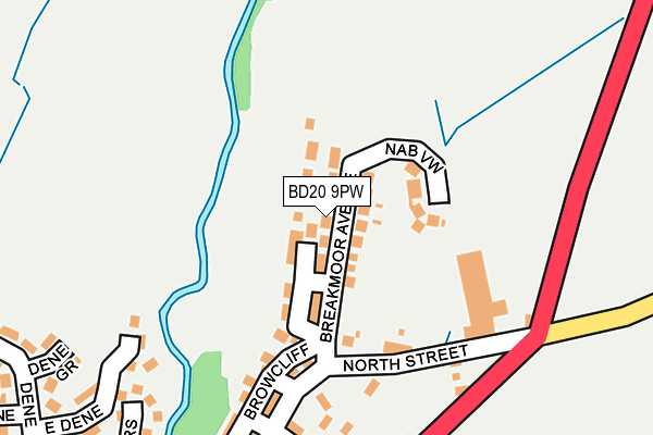 BD20 9PW map - OS OpenMap – Local (Ordnance Survey)