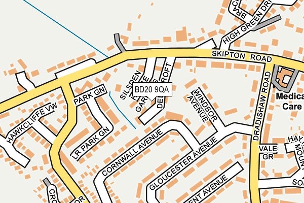BD20 9QA map - OS OpenMap – Local (Ordnance Survey)