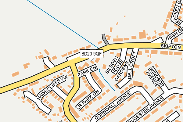 BD20 9QF map - OS OpenMap – Local (Ordnance Survey)