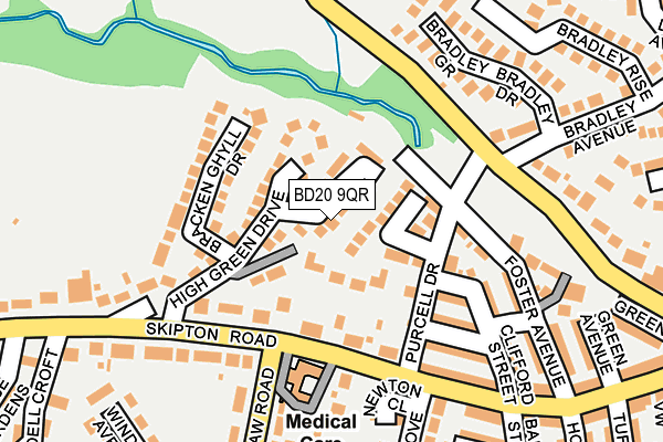 BD20 9QR map - OS OpenMap – Local (Ordnance Survey)
