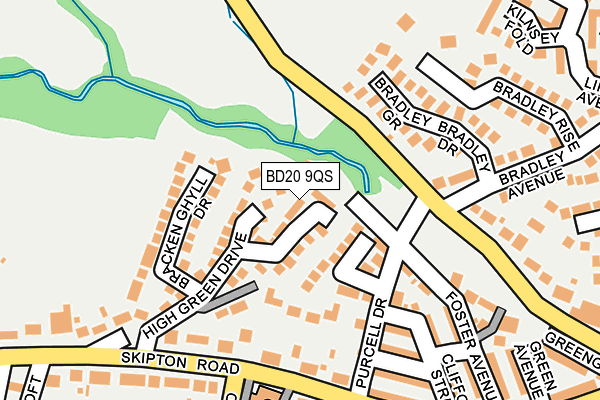 BD20 9QS map - OS OpenMap – Local (Ordnance Survey)