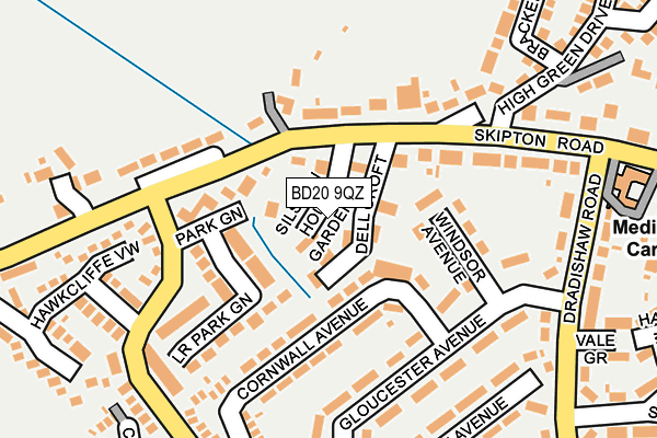BD20 9QZ map - OS OpenMap – Local (Ordnance Survey)