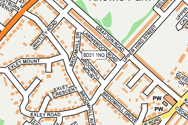 BD21 1NQ map - OS OpenMap – Local (Ordnance Survey)