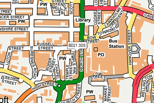 Map of UPGRADE WINDOWS (BURNLEY) LTD at local scale