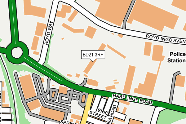 BD21 3RF map - OS OpenMap – Local (Ordnance Survey)