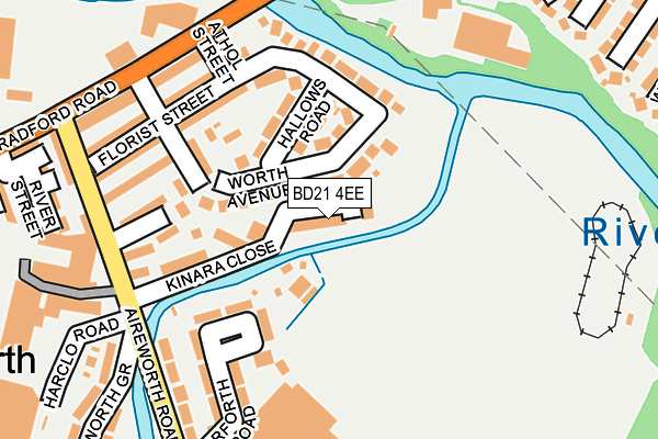 BD21 4EE map - OS OpenMap – Local (Ordnance Survey)