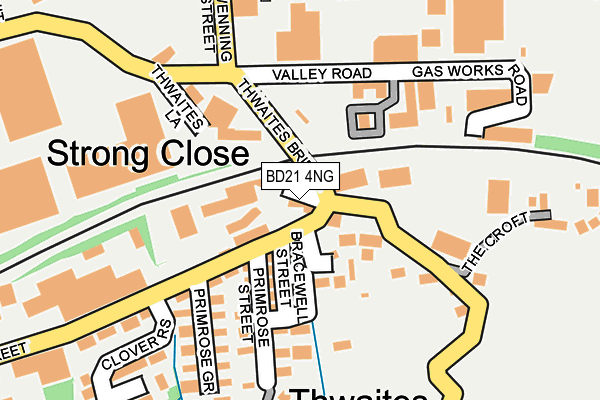 BD21 4NG map - OS OpenMap – Local (Ordnance Survey)