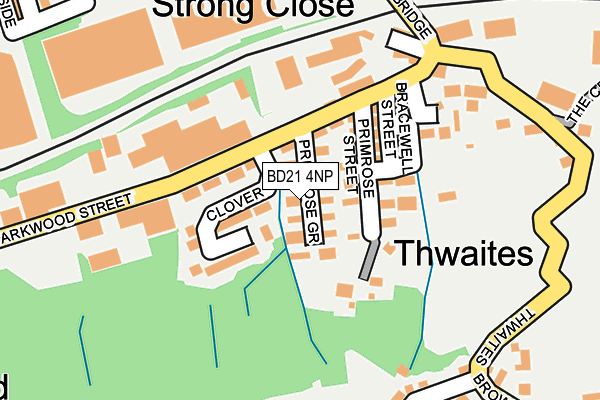 BD21 4NP map - OS OpenMap – Local (Ordnance Survey)