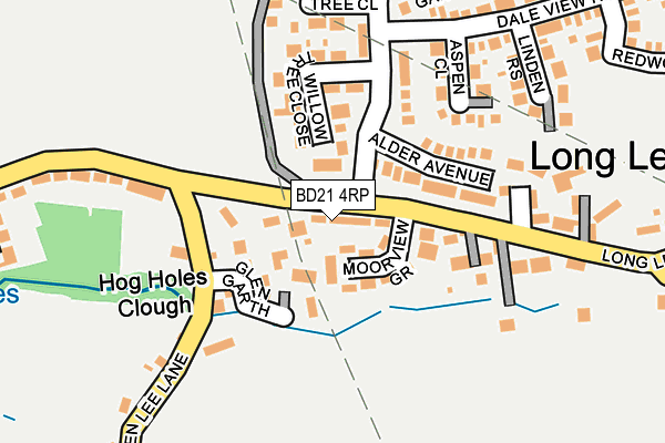 BD21 4RP map - OS OpenMap – Local (Ordnance Survey)