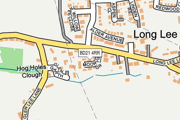 BD21 4RR map - OS OpenMap – Local (Ordnance Survey)