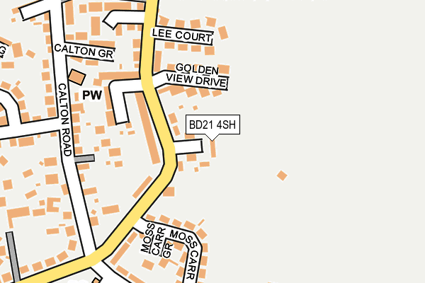 BD21 4SH map - OS OpenMap – Local (Ordnance Survey)