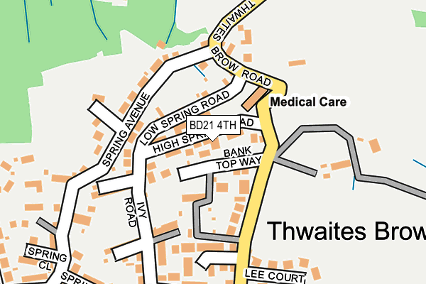 BD21 4TH map - OS OpenMap – Local (Ordnance Survey)