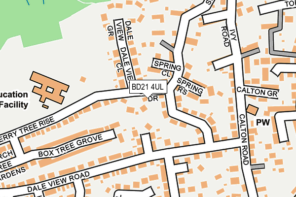 BD21 4UL map - OS OpenMap – Local (Ordnance Survey)