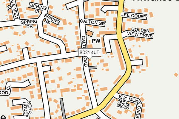 BD21 4UT map - OS OpenMap – Local (Ordnance Survey)