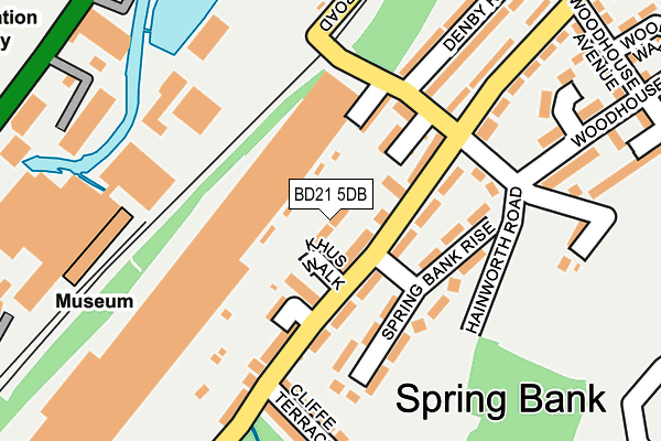 BD21 5DB map - OS OpenMap – Local (Ordnance Survey)