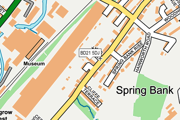 BD21 5DJ map - OS OpenMap – Local (Ordnance Survey)