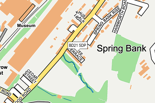 BD21 5DP map - OS OpenMap – Local (Ordnance Survey)