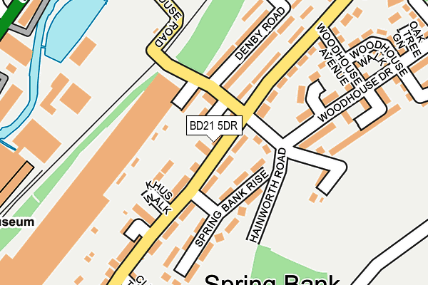 BD21 5DR map - OS OpenMap – Local (Ordnance Survey)
