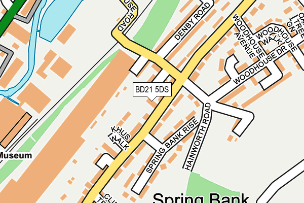 BD21 5DS map - OS OpenMap – Local (Ordnance Survey)