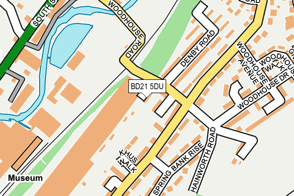 BD21 5DU map - OS OpenMap – Local (Ordnance Survey)