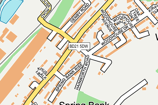 BD21 5DW map - OS OpenMap – Local (Ordnance Survey)