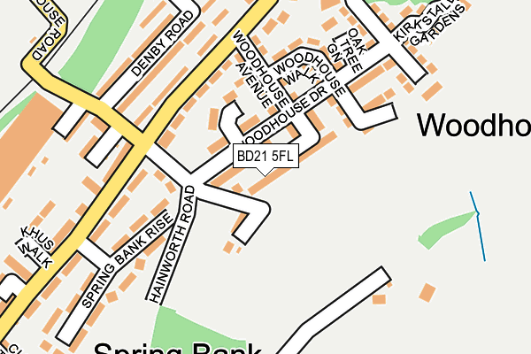 BD21 5FL map - OS OpenMap – Local (Ordnance Survey)