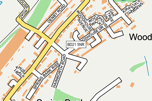 BD21 5NR map - OS OpenMap – Local (Ordnance Survey)