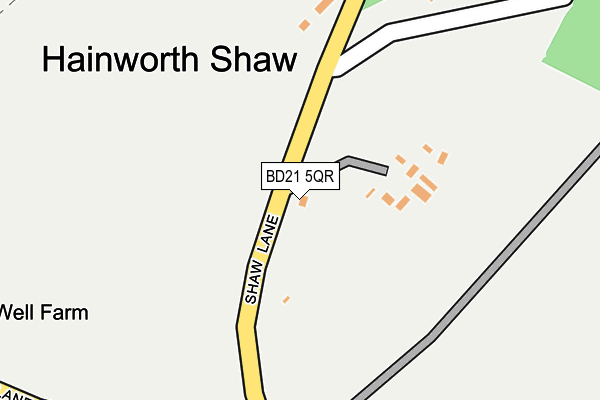 BD21 5QR map - OS OpenMap – Local (Ordnance Survey)