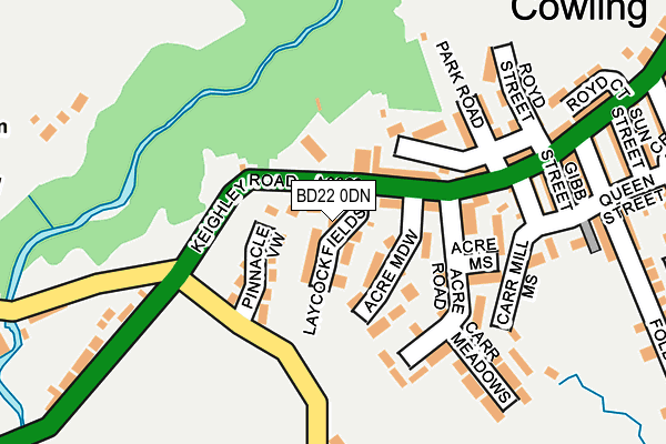 Map of OPERATIONAL CONSULTANCY COWLING LIMITED at local scale