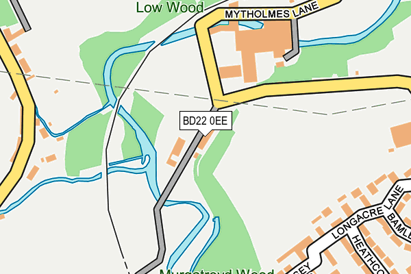 BD22 0EE map - OS OpenMap – Local (Ordnance Survey)