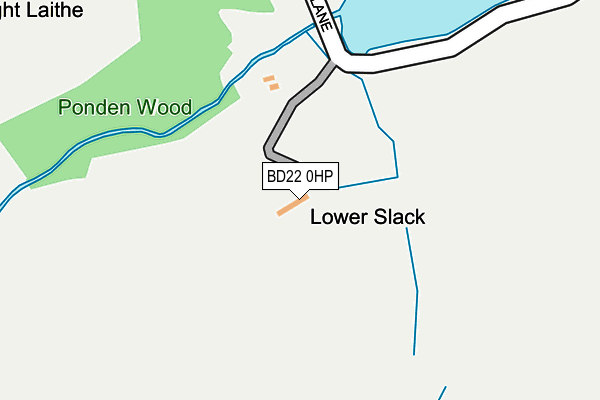 BD22 0HP map - OS OpenMap – Local (Ordnance Survey)