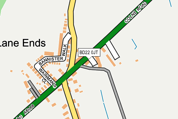 BD22 0JT map - OS OpenMap – Local (Ordnance Survey)