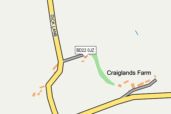 Map of CRAIGLANDS PROPERTIES LTD at local scale