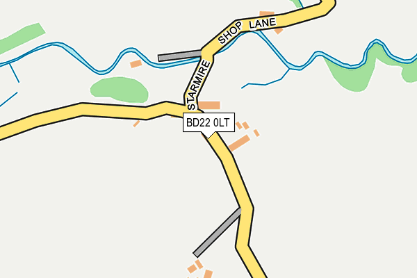 BD22 0LT map - OS OpenMap – Local (Ordnance Survey)