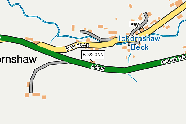 BD22 0NN map - OS OpenMap – Local (Ordnance Survey)