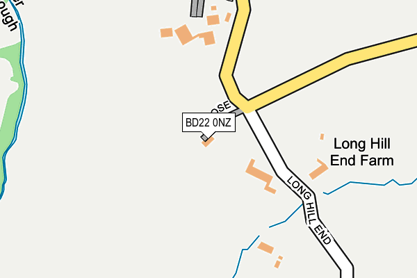 BD22 0NZ map - OS OpenMap – Local (Ordnance Survey)