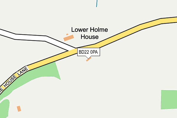 BD22 0PA map - OS OpenMap – Local (Ordnance Survey)